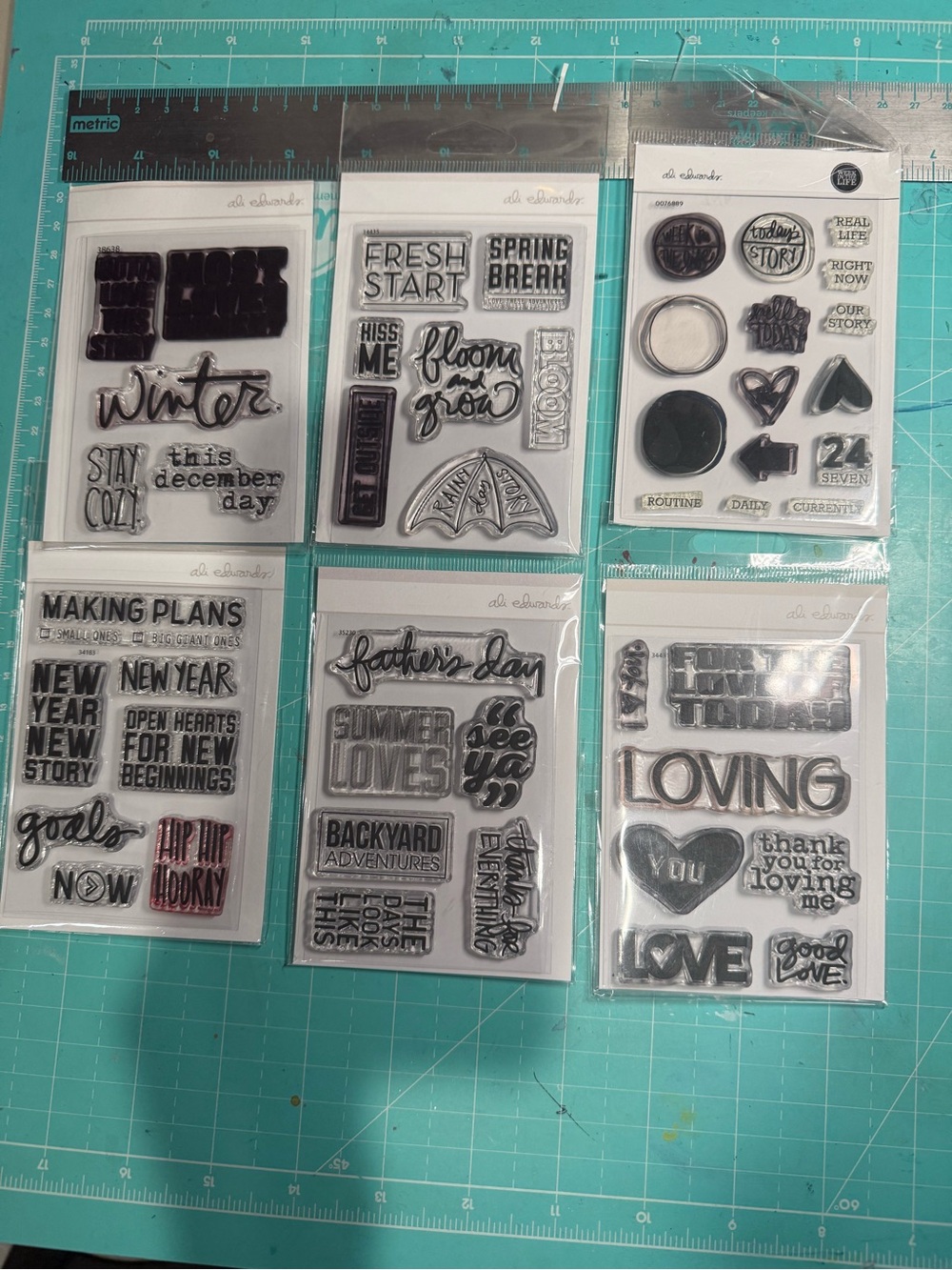Set of 47 Clear Photopolymer Stamp Set